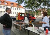 Grillstation auf dem Schulhof