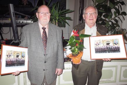 Bernhard Gunkel und Berni Jünemann - 60 Jahre aktive Sänger -